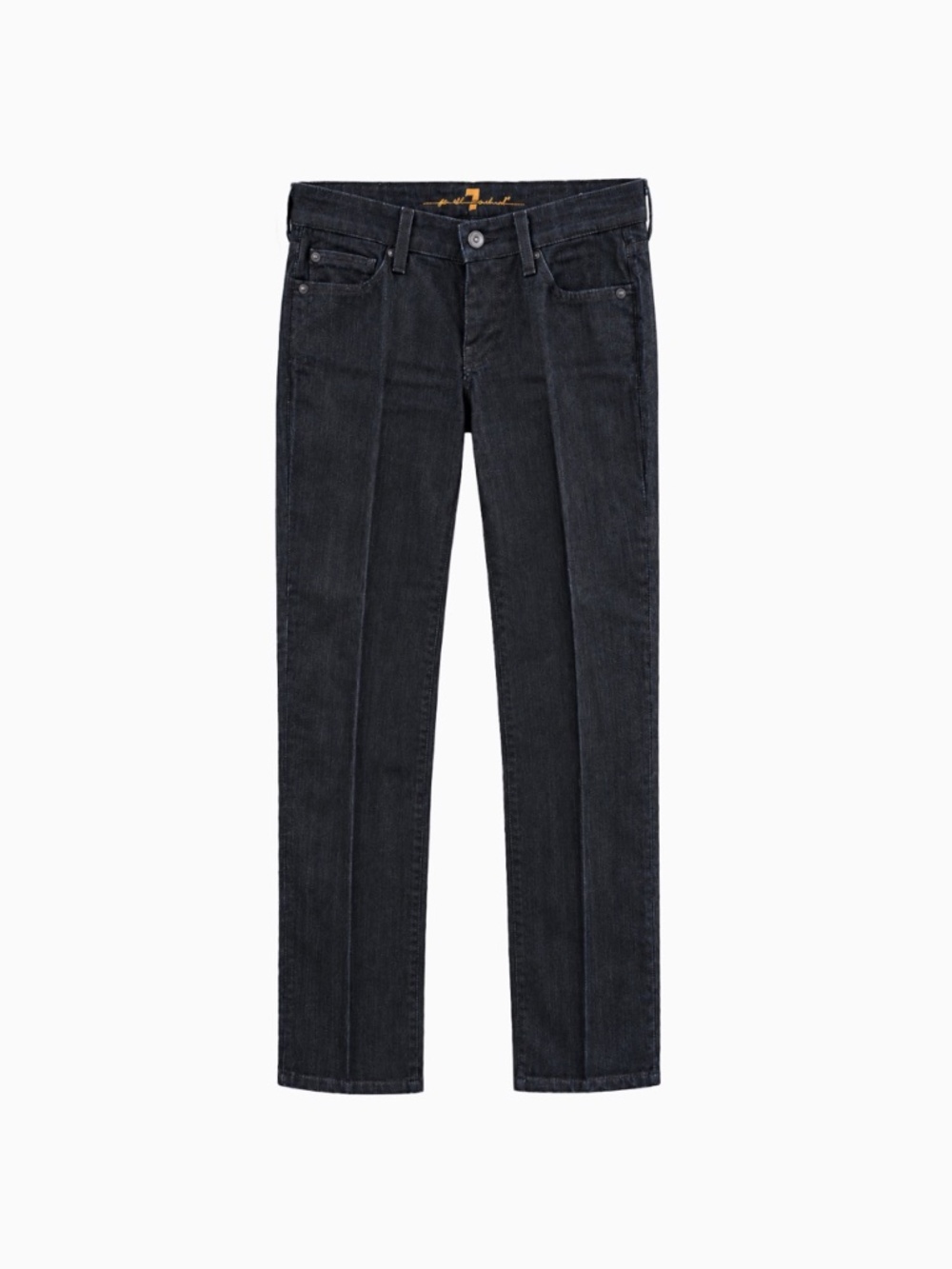 7 FOR ALL MANKIND Straight Jeans Ombré Rhinestone Squiggle 26x26.5"